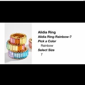 BAUBLEBAR Rainbow Alidia Ring (size 7)